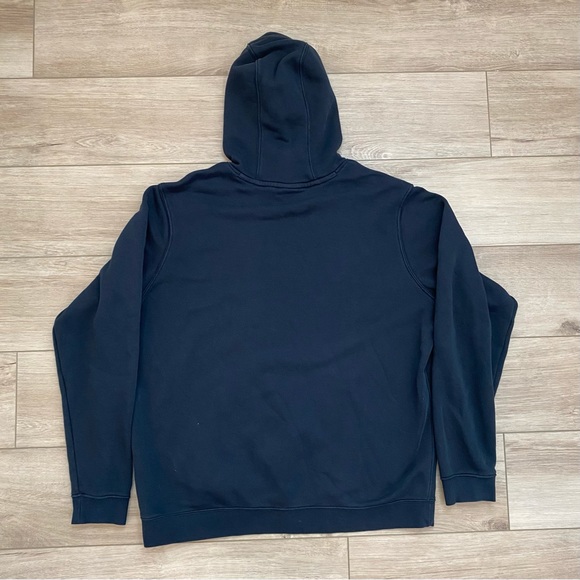 Nike Hoodie Men's Size XL Black Pullover Sweatshirt Swoosh Skater Streetwear Y2K - Picture 2 of 4